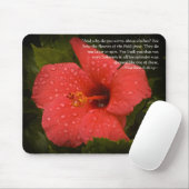 Matthew 6:28-29 Hibiskus Mousepad (Mit Mouse)