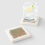 MATTHEW 6:28 Limestone Coaster Steinuntersetzer (Seitenansicht)
