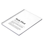 Matthew 6:33-34 Seek First Notizblock (Linke Seite)