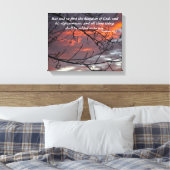Matthew 6:33 Bibelverse-Leinwand Leinwanddruck (Insitu (Schlafzimmer))