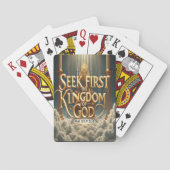 Matthew 6:33 Himmlisches Versprechen Spielkarten (Rückseite)