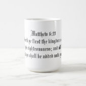 MATTHEW 6:33 KAFFEETASSE (Mittel)
