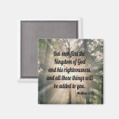 Matthew 6:33 magnet (Vorderseite/Rückseite)