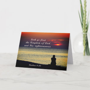 Matthew 6:33 Seek Erster Reich Gottes Ozean Karte