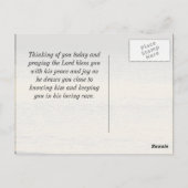 Matthew 6:33 Seek Erster Reich Gottes Ozean Postkarte (Rückseite)