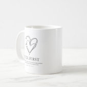 Matthew 6:33 Seek Erstes das Königreich Gottes Kaffeetasse (Vorderseite Links)