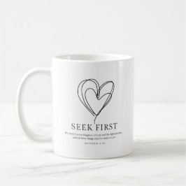Matthew 6:33 Seek Erstes das Königreich Gottes Kaffeetasse