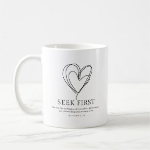 Matthew 6:33 Seek Erstes das Königreich Gottes Kaffeetasse