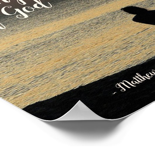 Matthew 6:33 Seek Ye Erster das Reich Gottes Poster (Ecke)