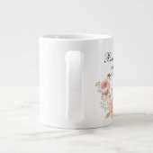 Matthew 6:33 Seek Ye First Floral Scripture Jumbo-Tasse (Rückseite)