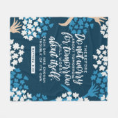 Matthew 6:34 Bibelverse Fleecedecke (Vorderseite (Horizontal))