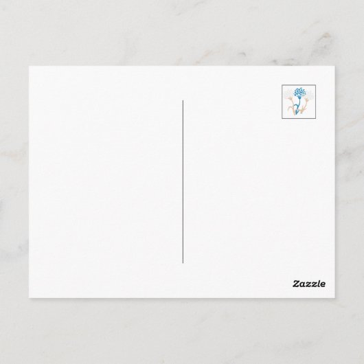 Matthew 6:34 Bibelverse Postkarte (Rückseite)