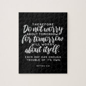Matthew 6:34 Bibelverse Puzzle (Vertikal)