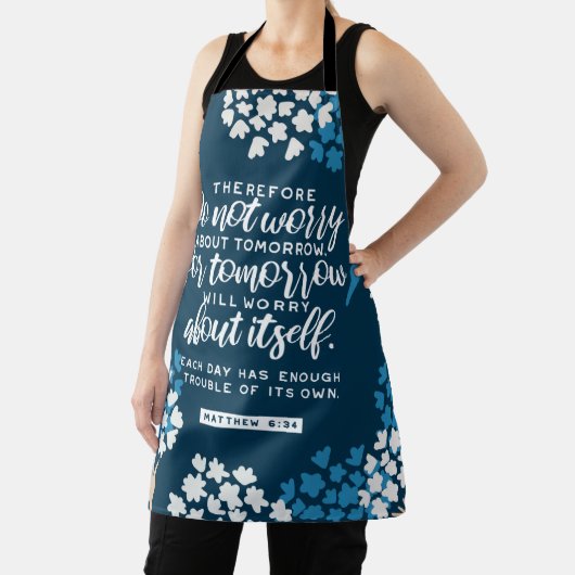 Matthew 6:34 Bibelverse Schürze (InSitu)