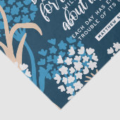 Matthew 6:34 Bibelverse Seidenpapier (Ausschnitt)