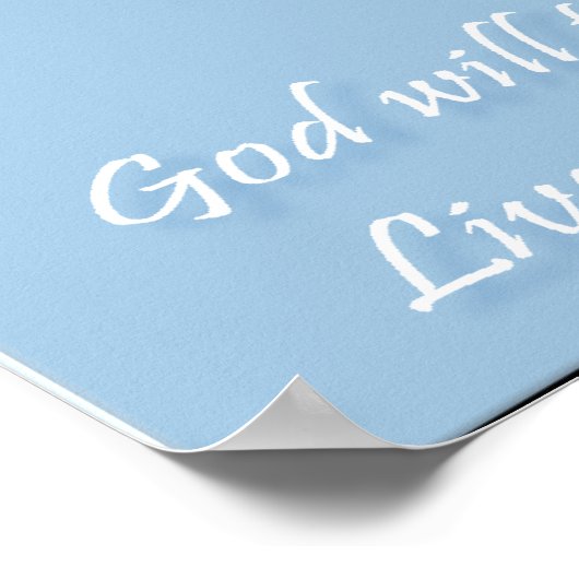 Matthew 6:34 Bible Verse Poster (Ecke)