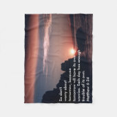 Matthew-6:34 Fleecedecke (Vorderseite)
