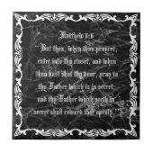 MATTHEW 6:6 FLIESE (Vorderseite)