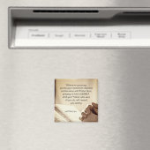 Matthew 6:6 Wenn du Christliche Verse betest Magnet (In Situ (Geschirrspüler))