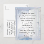 Matthew 6:6 Wenn du Christliche Verse betest Postkarte (Vorne/Hinten)