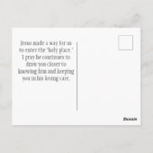 Matthew 6:6 Wenn du Christliche Verse betest Postkarte (Rückseite)