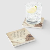 Matthew 6:6 Wenn du Christliche Verse betest Steinuntersetzer (Seitenansicht)