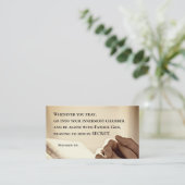 Matthew 6:6 Wenn du Christliche Verse betest Visitenkarte (Stehend Vorderseite)