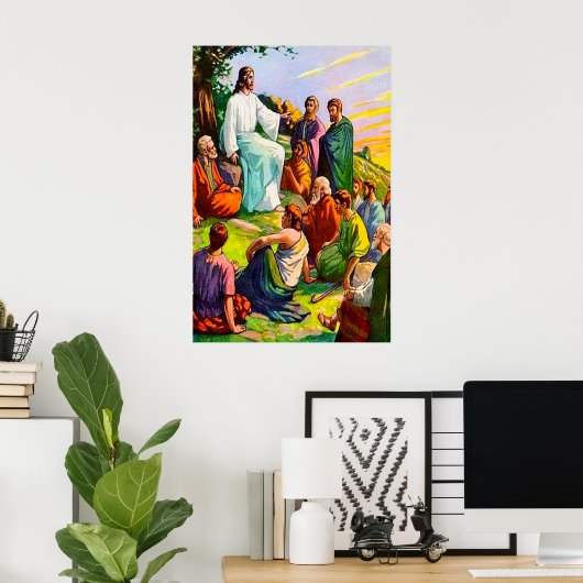 Matthew 6 Jesus lehrt seine Anhänger Poster (Heimbüro)