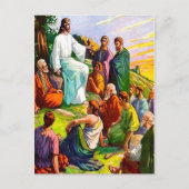 Matthew 6 Jesus lehrt seine Anhänger Postkarte (Vorderseite)