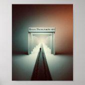 Matthew 7:13-14: "Durch das schmale Tor gelangen Poster (Vorne)