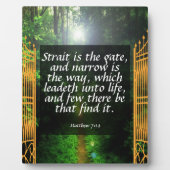 Matthew 7:14 fotoplatte (Vorderseite)