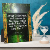 Matthew 7:14 fotoplatte (Seite)