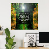 Matthew 7:14 poster (Heimbüro)