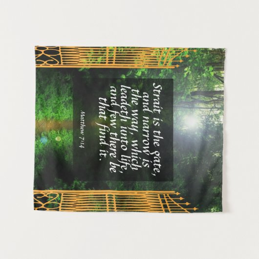 Matthew 7:14 wandteppich (Vorderseite (Horizontal))