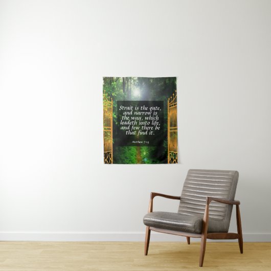 Matthew 7:14 wandteppich (Beispiel)