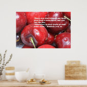 Matthew 7:19, 20 Scripture Poster (Küche)