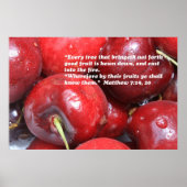 Matthew 7:19, 20 Scripture Poster (Vorne)