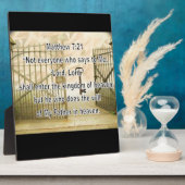 Matthew 7:21 fotoplatte (Seite)