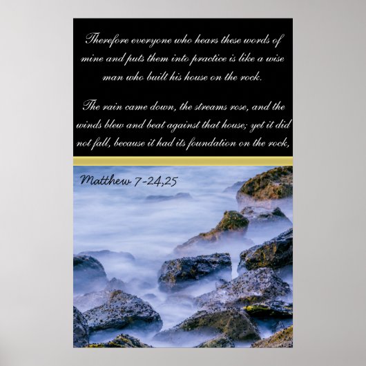 Matthew 7-24'25 Darum alle, die Poster (Vorne)