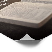 Matthew 7:24 Baute sein Haus auf dem Felsen, Bibel Poster (Ecke)