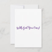 Matthew 7:5 KJV Bible Verse Pic Flat Gruß Karte (Rückseite)