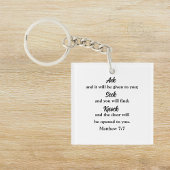 Matthew 7:7 Bibelverse Christlich Schlüsselanhänger