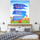 Matthew 7:7 Bibelverse KJV Pic Wall Art Leinwanddruck (Insitu (Schlafzimmer))