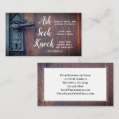 Matthew 7:7, Gefragt, und es wird gegeben Visitenkarte (Vorne/Hinten)