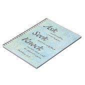Matthew 7:7, Notebook Notizblock (Linke Seite)