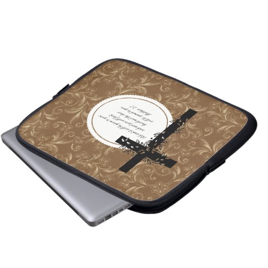 Matthew 7:7 Notebook- oder Netbook Carrier Sleeve (Vorne Knopf)