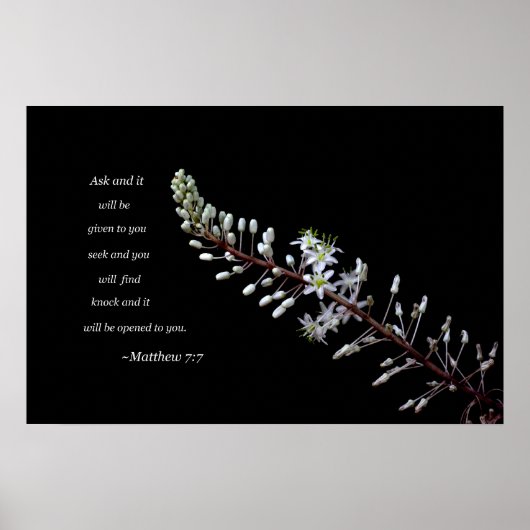 Matthew 7:7 poster (Vorne)