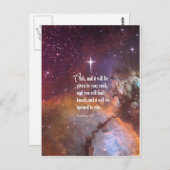 Matthew 7:7 postkarte (Vorne/Hinten)