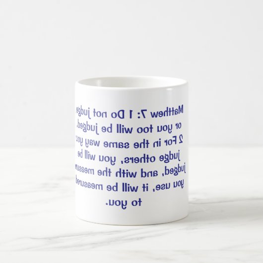 Matthew 7 kaffeetasse (Mittel)