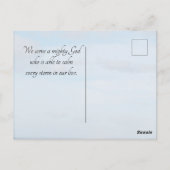 Matthew 8:27 Jesus beruhigt den Sturm, Bibelverse Postkarte (Rückseite)